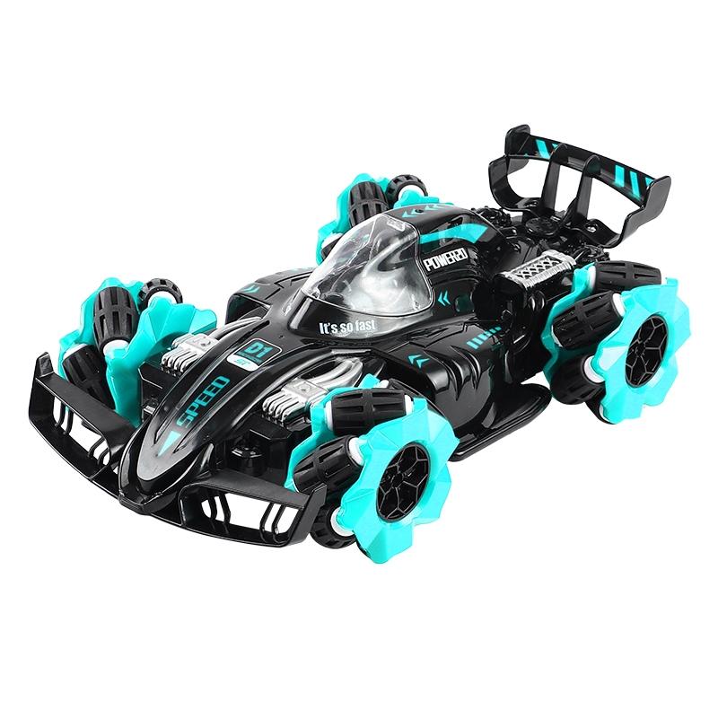 V562-A1049891060DBT-202508280406-00 4wd Horizontal Spray Rc Car - 2.4g Remote Control - F1 Blue - Image 1