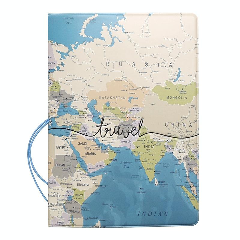 V562-A1050494060DBT-202508290845-00 Passport Cover For Travel Abroad 3D Map Design - Tr-02 - Image 1