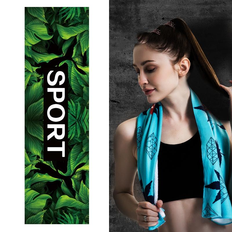 V562-A1051564750DBT-202508290653-00 Quick Drying Cooling Towel For Outdoor Sports 100 X 30Cm - Greenery - Image 1