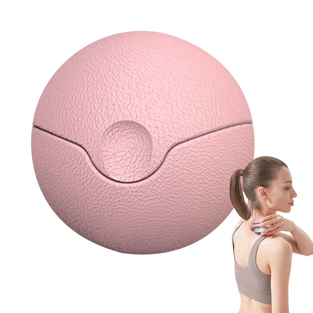V562-A1052294060DBT-202508292320-00 3-In-1 Fitness Yoga Massage Ball Cervical Meridian Massager - Pink - Image 1