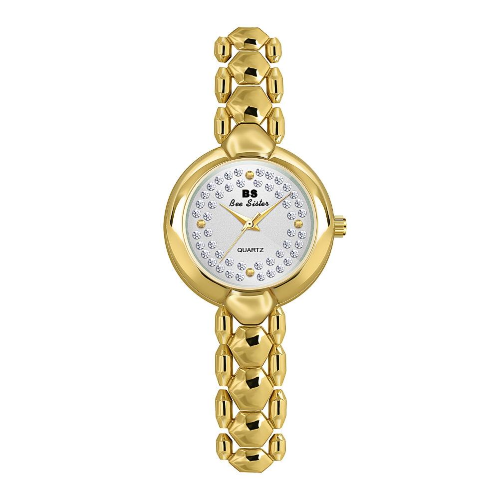 V562-A1056252060DBT-202508281554-00 Women Diamond Chain Watch - Elegant Jewelry - Gold - Image 1