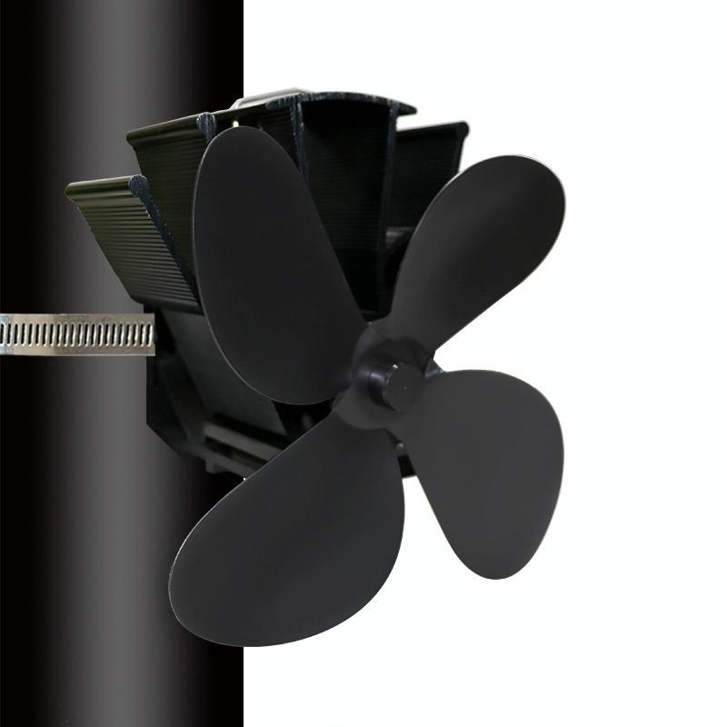 V562-A1069222060DBT-202508281831-00 Thermodynamic Wall Mounted Fireplace Fan - no Magnets - Black - Image 1