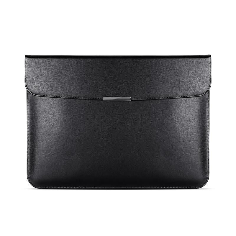 V562-A107899300ADE-202508290754-00 Leather Laptop Sleeve - Ultra-thin and Stylish - Black - Image 1