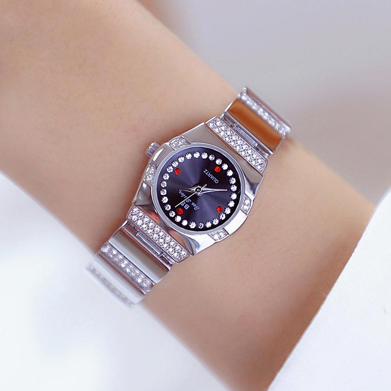 V562-A1084452060DBT-202508281436-00 Timeless Diamond Women Watch - Classic Design - Silver Black - Image 1