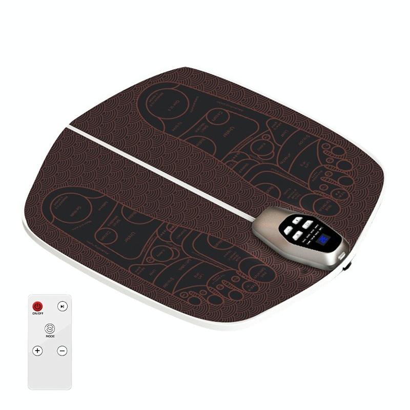 V562-A1088335060DBT-202508272331-00 Foldable Ems Foot Massager Pad With Remote Coffee - Image 1