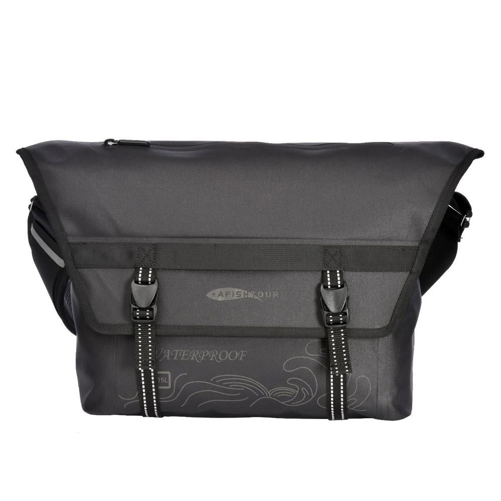 V562-A1088591060DBT-202508282305-00 Waterproof Vintage Shoulder Bag Large Capacity - Cool Black - Image 1
