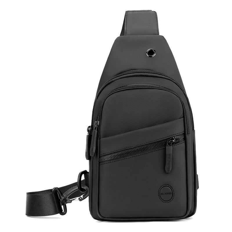 V562-A1099784060DBT-202508282255-00 Outdoor Chest Bag For Men Crossbody Shoulder Bag For Daily Use - Black - Image 1