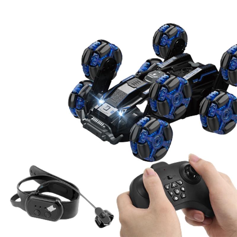 V562-A202698300ADE-202508282016-00 Stunt Drift Remote Control Car - Dual Control Eight Wheels - Blue - Image 1