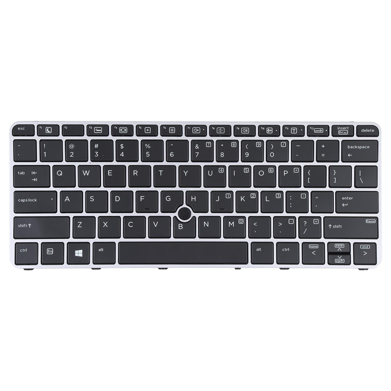 V562-A207635300ADE-202508271631-00 Hp Elitebook 820 G3 Keyboard with Backlight and Pointing - Silver us Version - Image 1