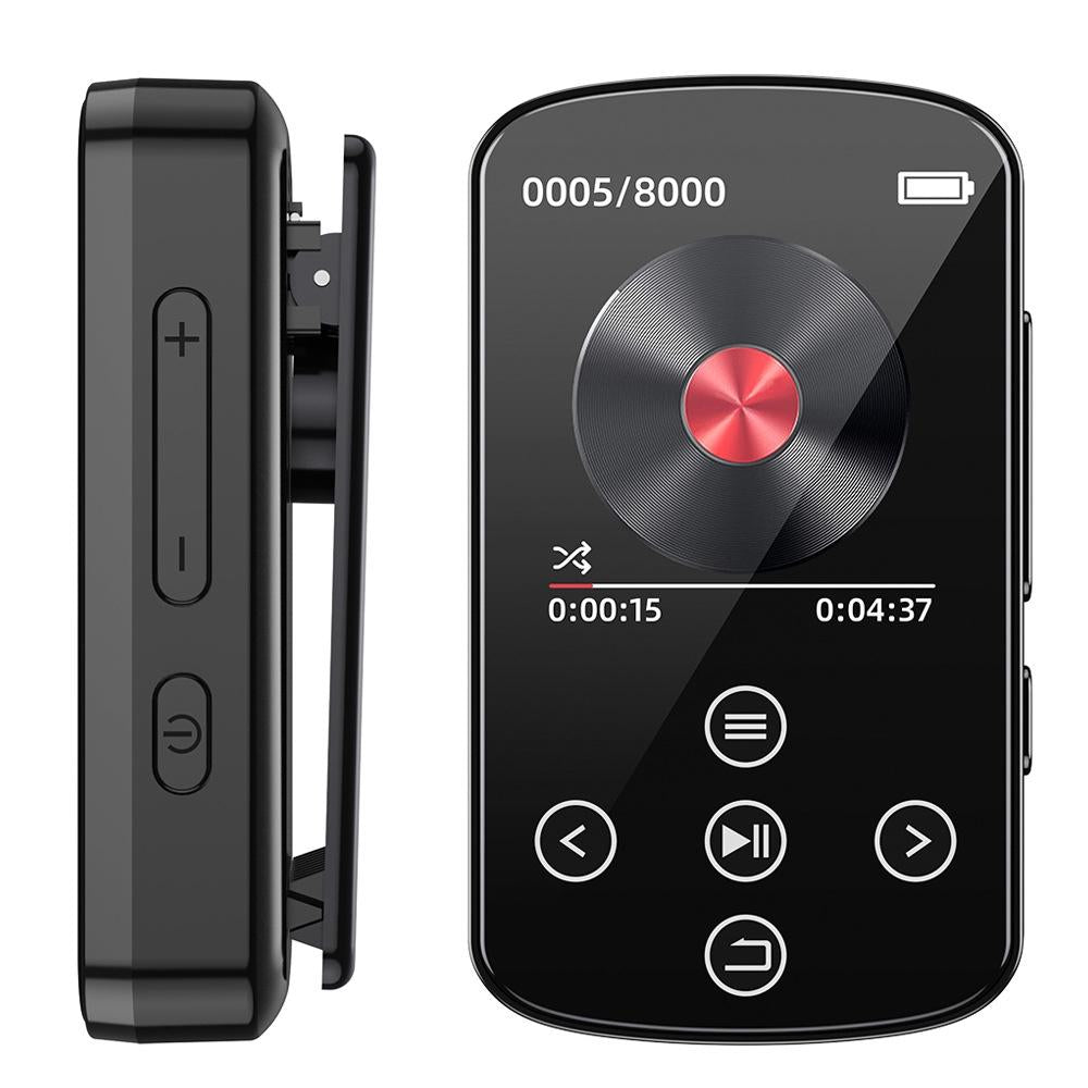 V562-A2086035060DBT-202508291226-00 Touch Screen Mp3 Bluetooth Music Player 128Gb Memory Hifi Sports Clip - 8Gb - Image 1