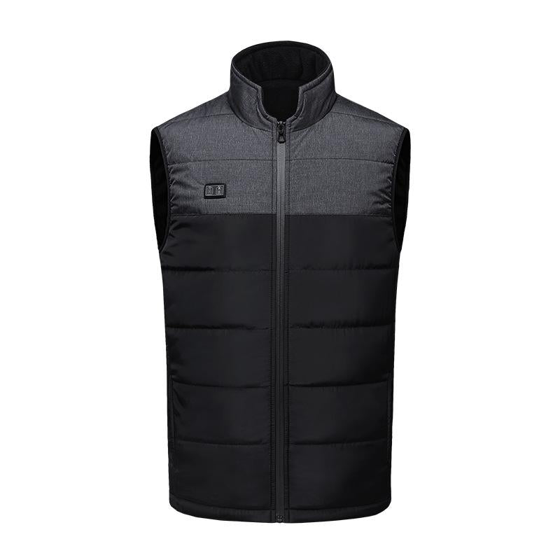 V562-A2093692060DBT-202508291254-00 Heated Vest Electric Heating 3 Constant Temperature Warm Cotton Jacket - Black-4 Zones Heating - M - Image 1