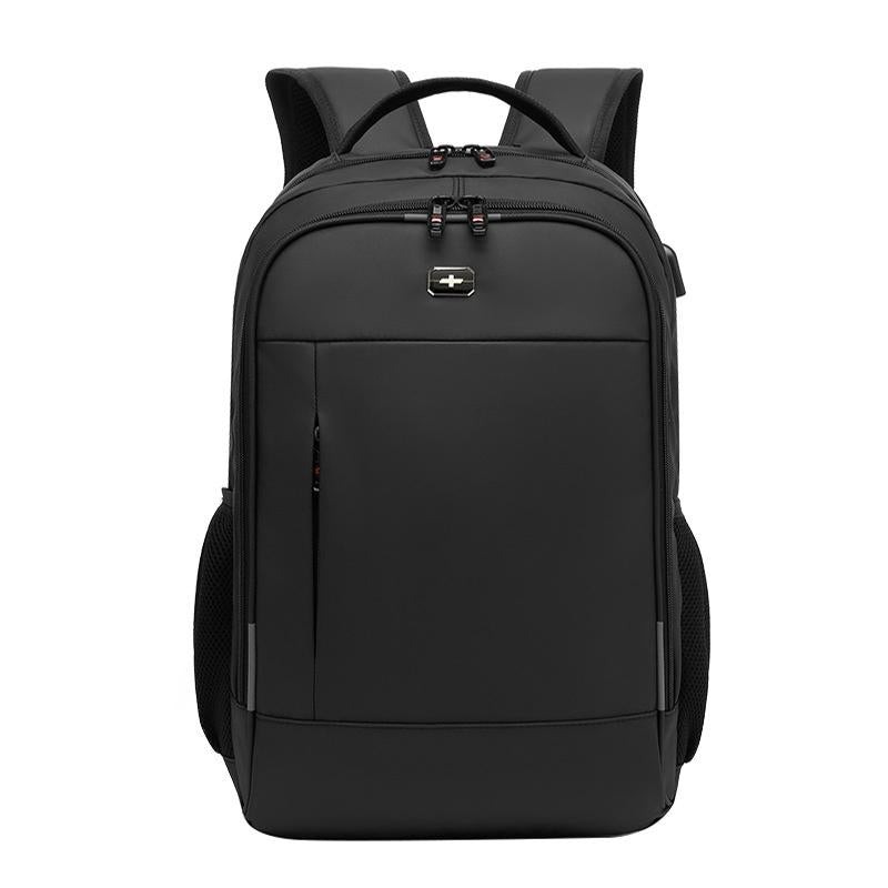 V562-A304093700ADE-202508291054-00 Waterproof Double Shoulder Backpack With Usb Black - 20 Inch - Image 1