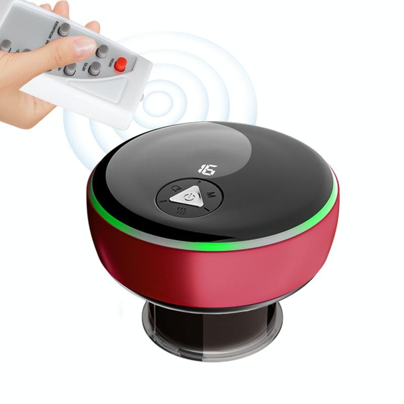 V562-B1001063060DBT-202508292310-00 Smart Cupper With Light: Electric Heated Scraping Massage Tool - Red - Image 1