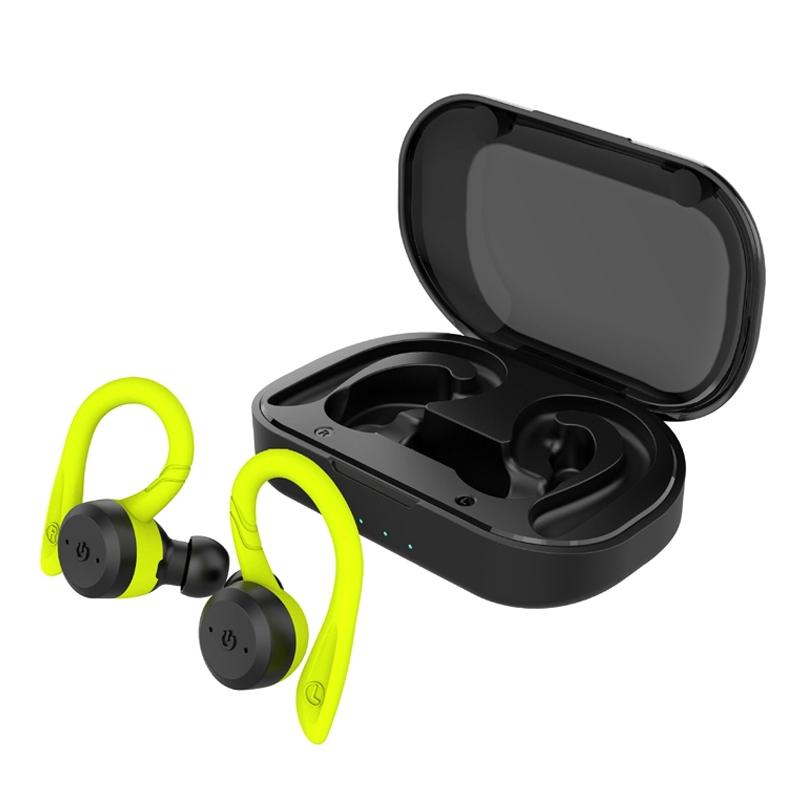 V562-B1014206750DBT-202508281031-00 Waterproof Tws Wireless Earphones for Sports - Ear-mounted - Fluorescent Green - Image 1
