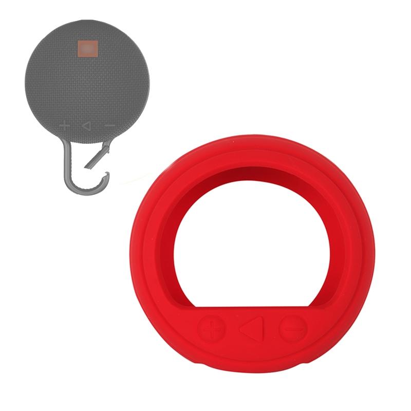 V562-B1029413850DBT-202508282031-00 Soft Silicone Protective Cover for Jbl Clip 3 Bluetooth Speaker - Red - Image 1