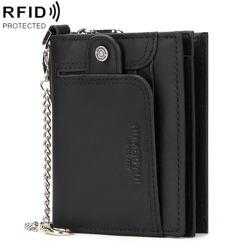 V562-B1030262060DBT-202508281441-00 Anti-magnetic Rfid Men Wallet - Secure Protection - Black - Image 1