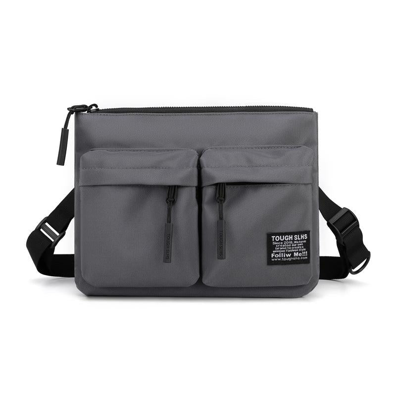 V562-B1039583060DBT-202508290130-00 Leisure Sports Chest Bag Lightweight Shoulder Bag For Men - Grey - Image 1