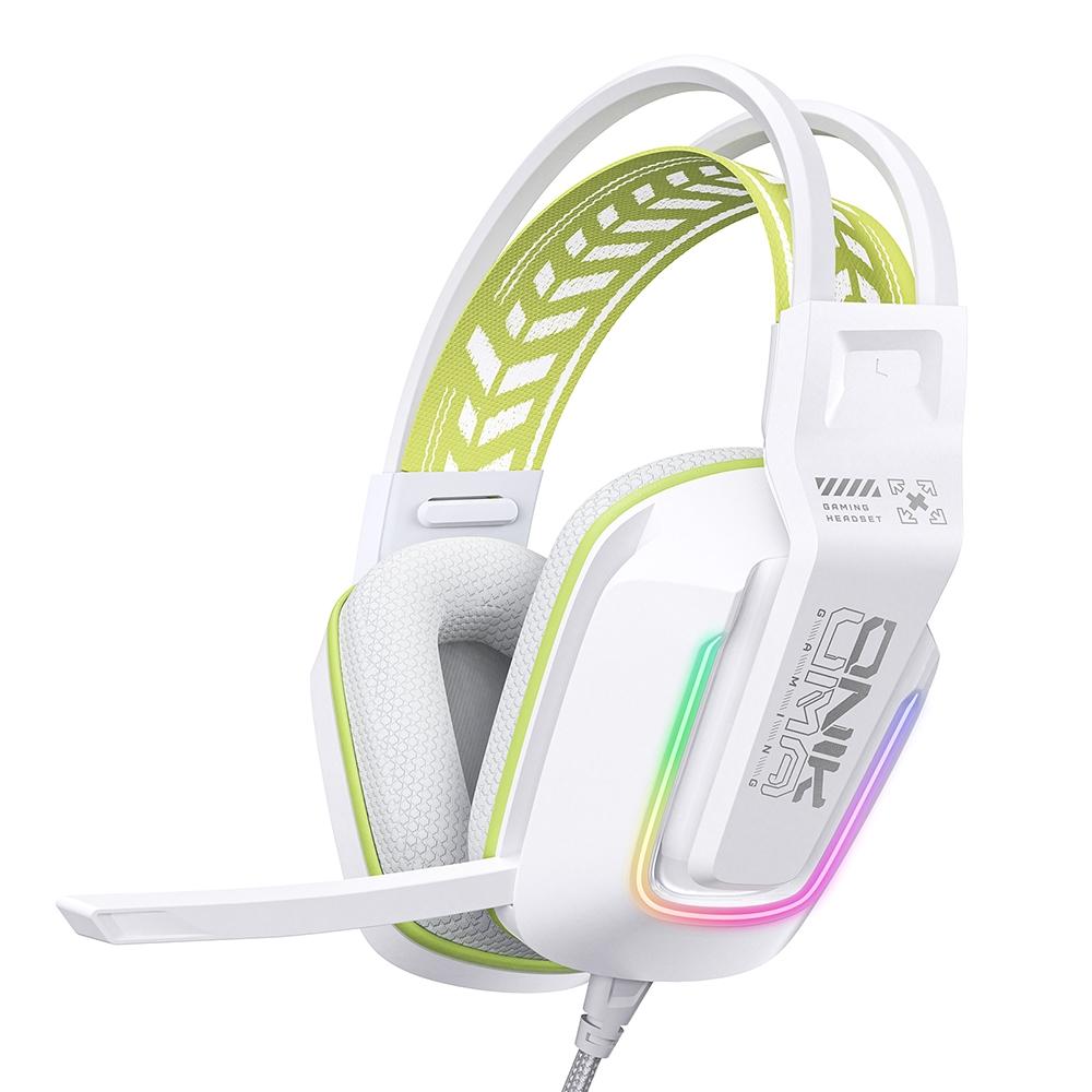 V562-B105858600ADE-202508292211-00 Rgb Gaming Headset With Microphone 2.2M Length - White - Image 1