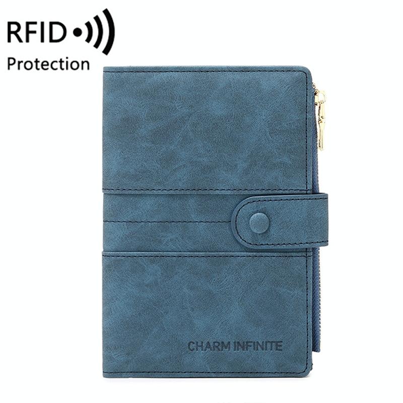 V562-B1061874060DBT-202508281126-00 Rfid-protected Multi-card Travel Document Pouch - Blue - Image 1