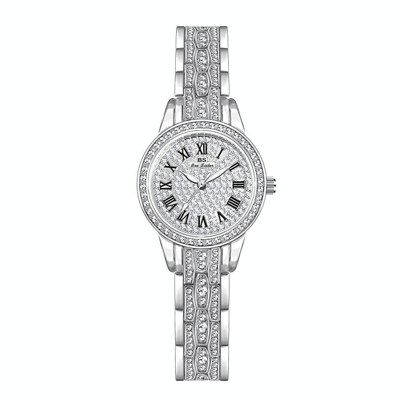 V562-B1062232060DBT-202508281430-00 Diamond Chain Women Watch - Elegant and Stylish - Silver - Image 1