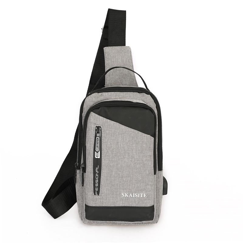 V562-B1066812750DBT-202508282216-00 Men Crossbody Bag For Outdoor Sports Leisure - 1-Grey - Image 1
