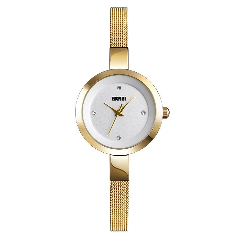 V562-B1072511550DBT-202508290015-00 Lightweight Steel Band Women Quartz Watch - Business Casual - Golden - Image 1