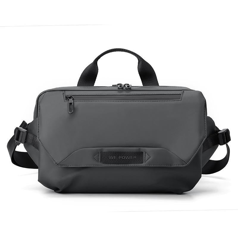 V562-B1074175060DBT-202508290004-00 3 Point Strap Men Cycling Chest Bag Anti Sway Design - Grey - Image 1