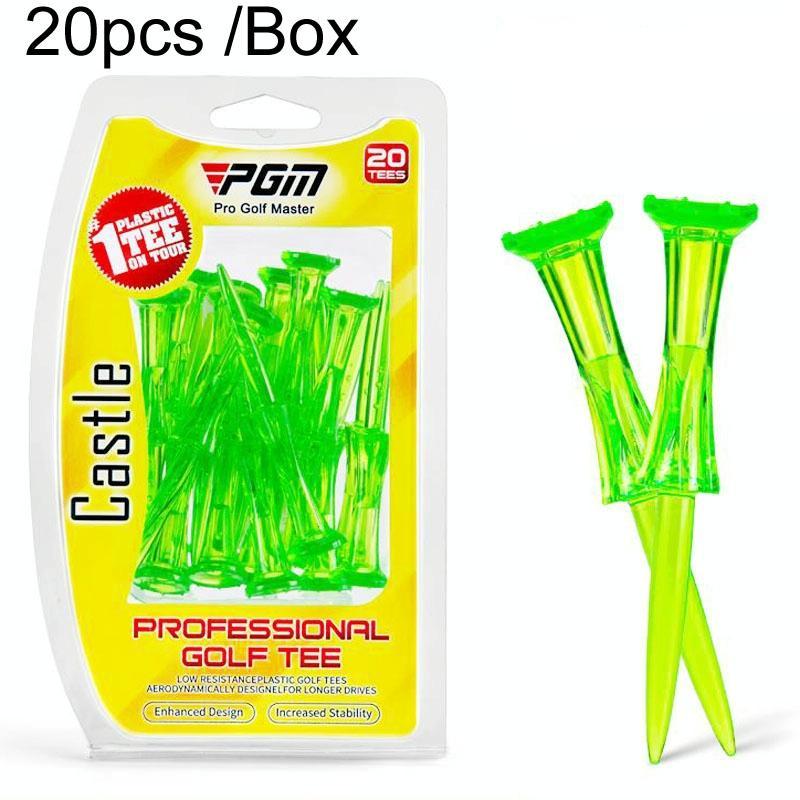 V562-B1084754060DBT-202508280911-00 20-pack Golf Ball Tees - Durable 8-point Crown Tip for Competition - Anti-hitting - Green - Image 1