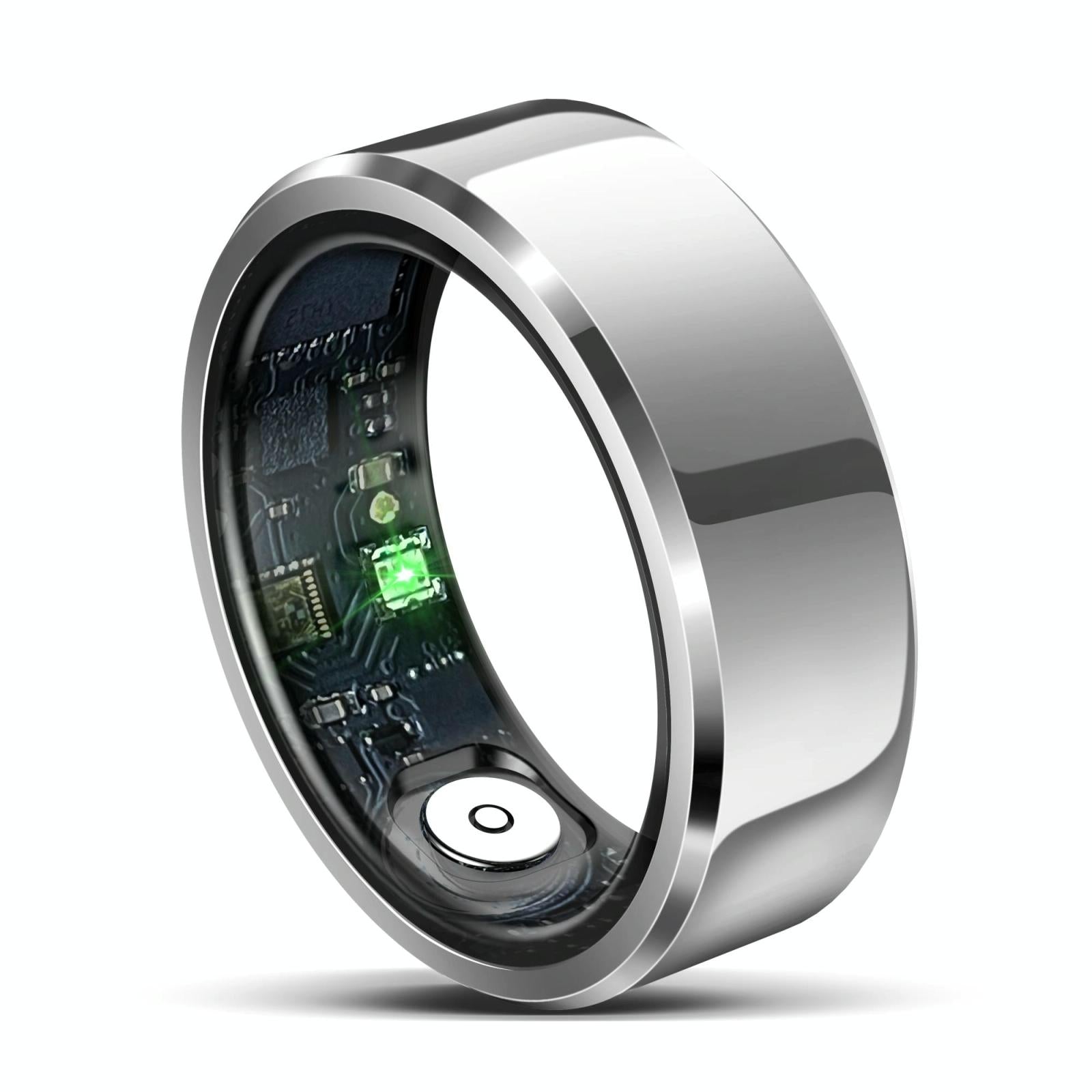 V562-B109365200AYS-202508281821-00 Smart Ring With Heart Rate Blood Oxygen And Sleep Monitoring - Size 10 - White - Image 1