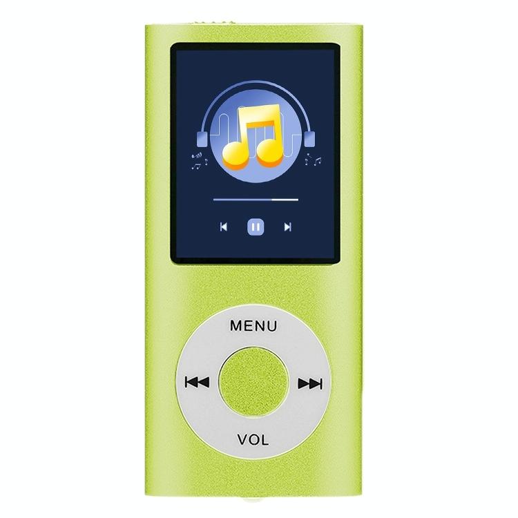 V562-B300390500ADE-202508291225-00 1.8 Inch Metal Mp4 Player + 16G Tf Card + Earphone + Cable - Green - With Earphone+Cable - Image 1