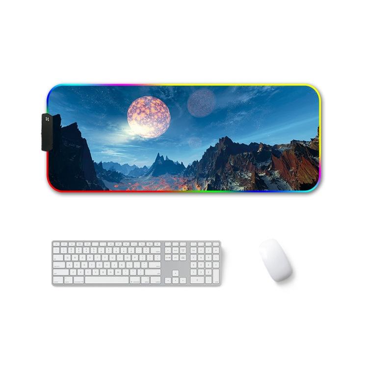 V562-B3018412750DBT-202508291430-00 Rgb Non Slip Mouse Pad With Thermal Transfer - Snow Peak - Image 1