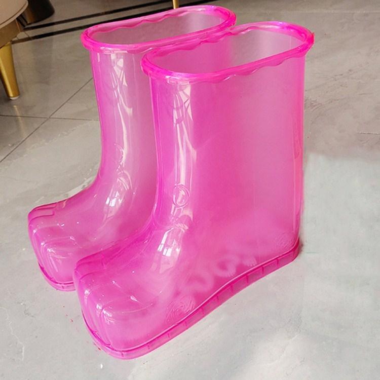 V562-B303161190DBT-202508292130-00 Portable Plastic Bubble Foot Bucket 28Cm Height Fits Shoe Sizes 45 And Under - Rose Red - Image 1