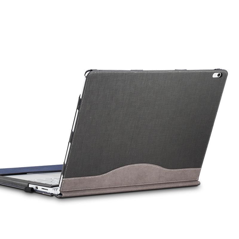 V562-B3081581060DBT-202508290226-00 15-inch Protective Sleeve for Microsoft Surface Book 2 in Pu Leather - Gentleman Gray - Image 1