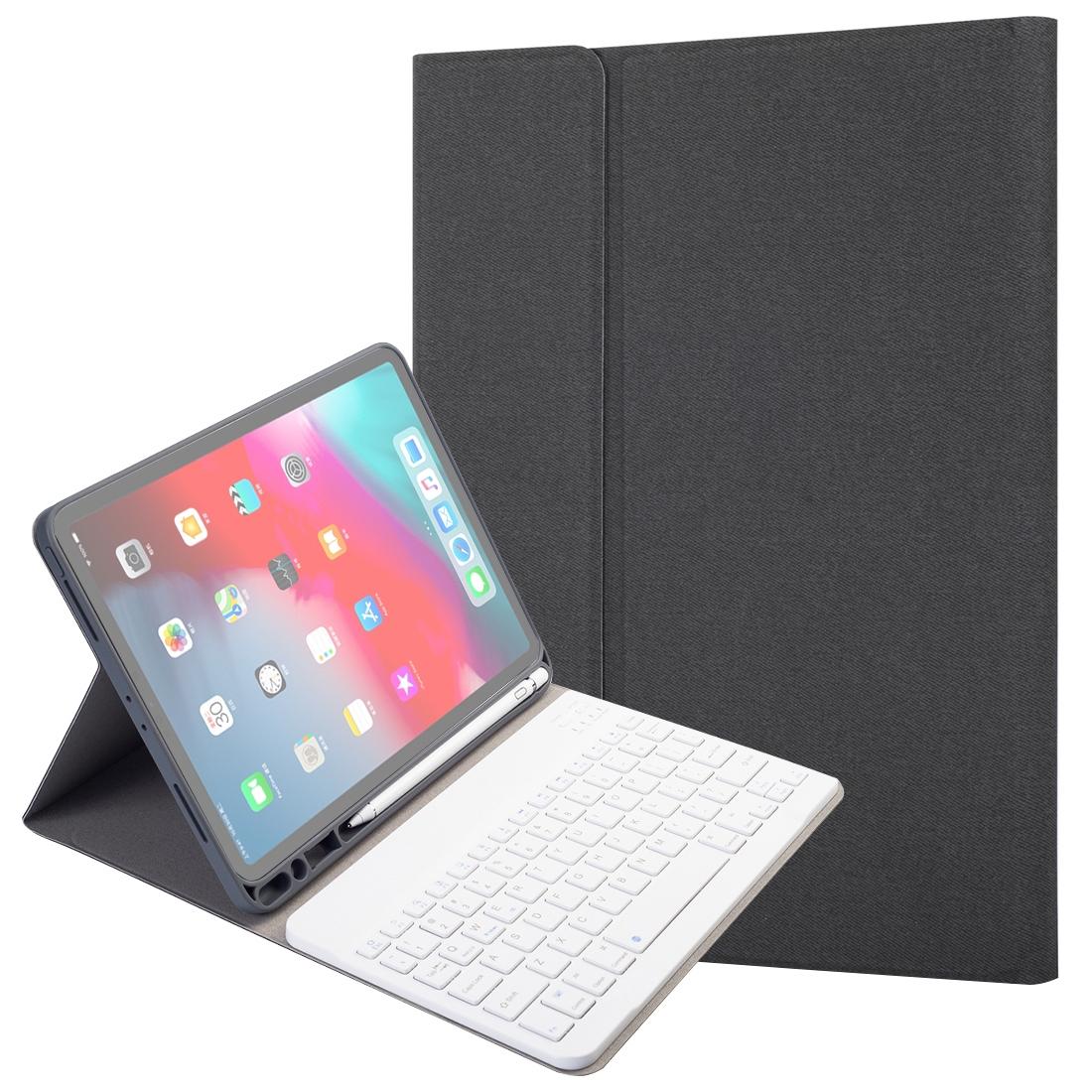 V562-B3121ORPI-202508290720-00 Silk Texture Bluetooth Keyboard Case For Ipad Pro 11 With Pen Slot & Stand Function - Black - Image 1