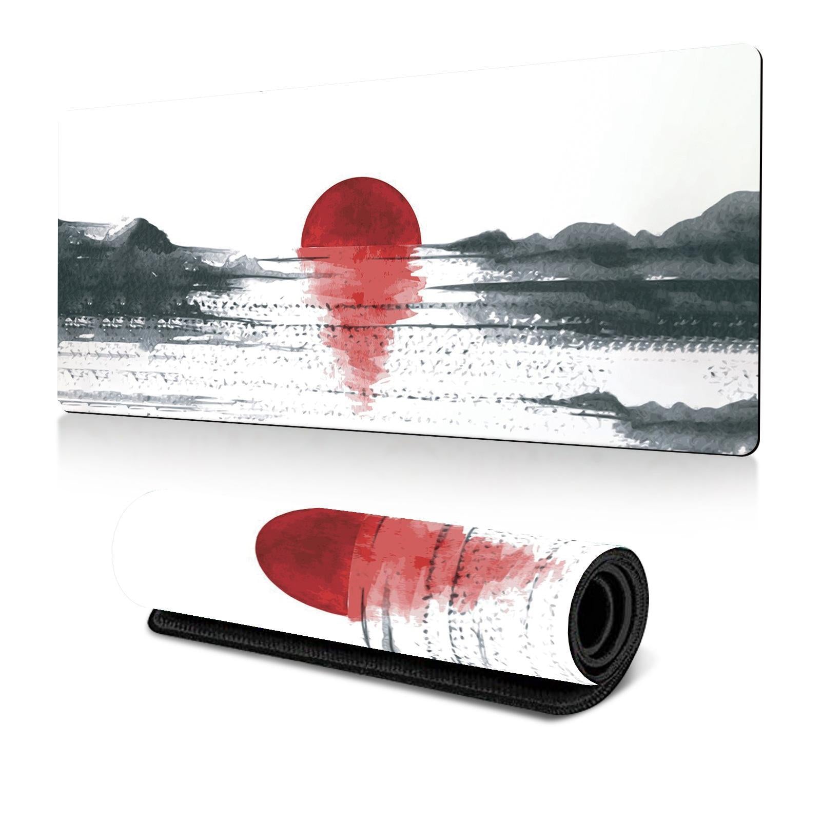 V562-B4037265060DBT-202508291616-00 Cherry Blossom Ink Painting Mouse Pad Non Slip - Pattern 3 - 400X900X2Mm - Image 1