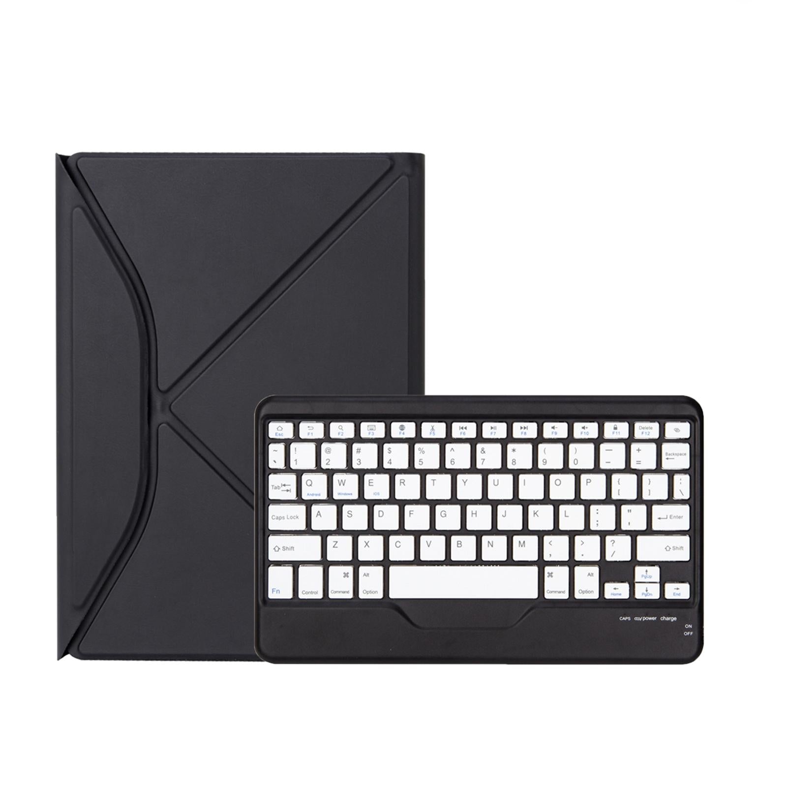 V562-B54830ORPI-202508290715-00 Bluetooth Keyboard Leather Tablet Case With Pen Slot - Black - Image 1