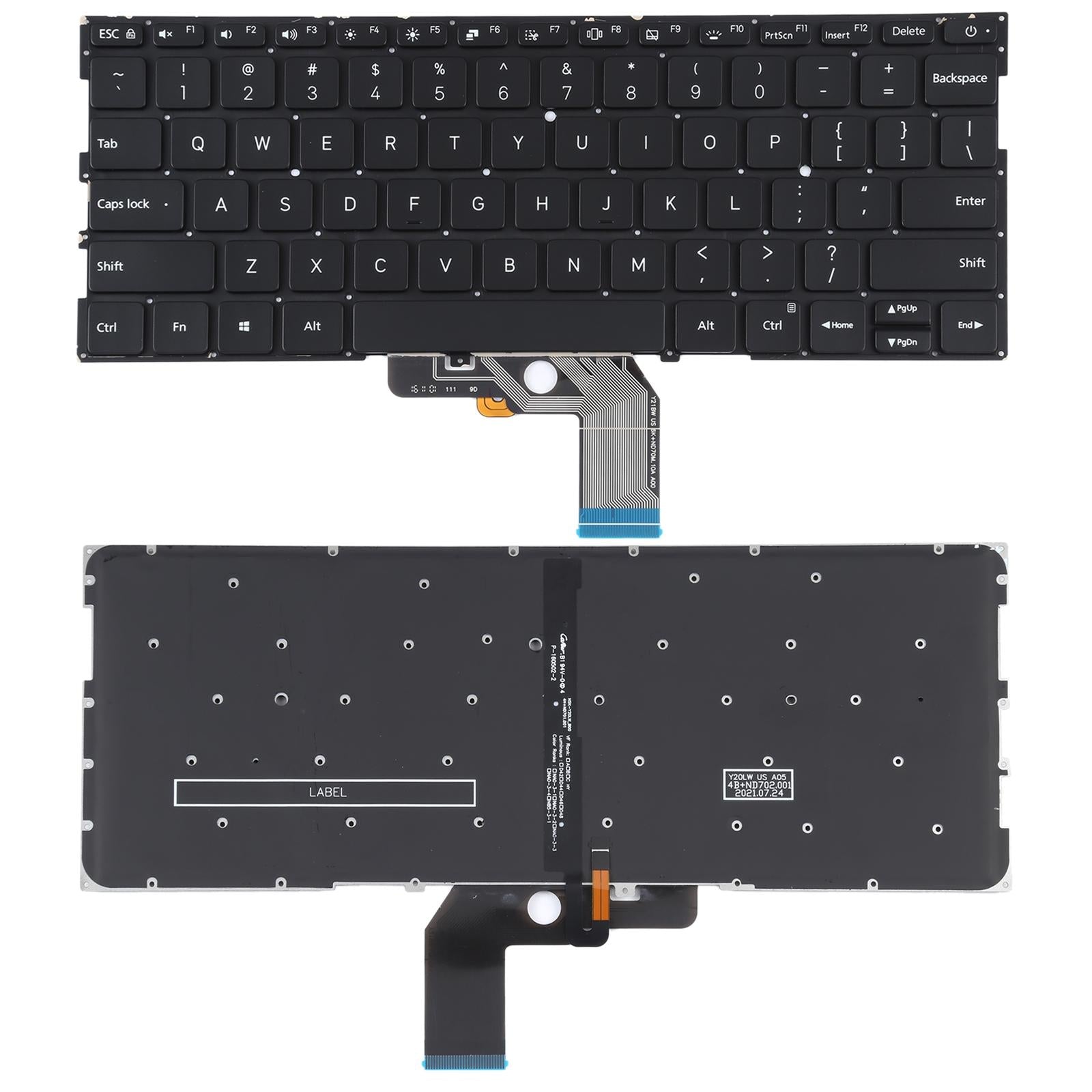 V562-B7670CBM-202508290430-00 Xiaomi Mi Air 13.3 Keyboard with Backlight - us Version - Black - Image 1