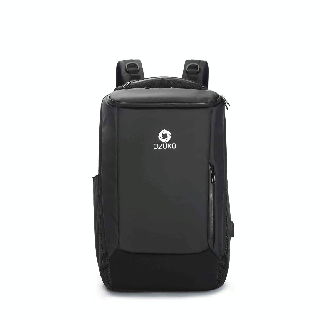 V562-B8129BCC-202508280646-00 Small Waterproof Usb Outdoor Shoulder Backpack - Black - Image 1