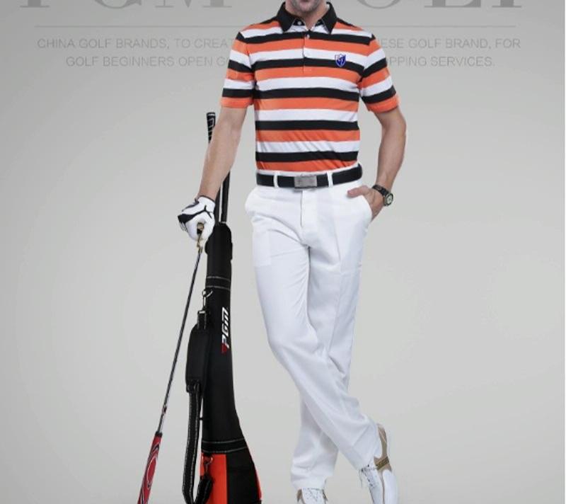 V562-BA92643741YZ-202508281541-00 Lightweight Golf Shoulder Bag - Nylon Material - Black Orange - Image 1