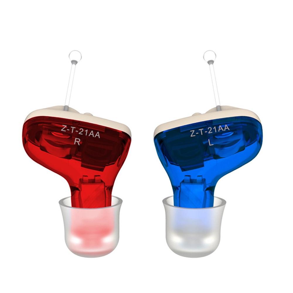 V562-C1005684060DBT-202508290321-00 1Pair In Ear Hearing Aid For Elderly & Hearing Impaired - Red And Blue - Image 1