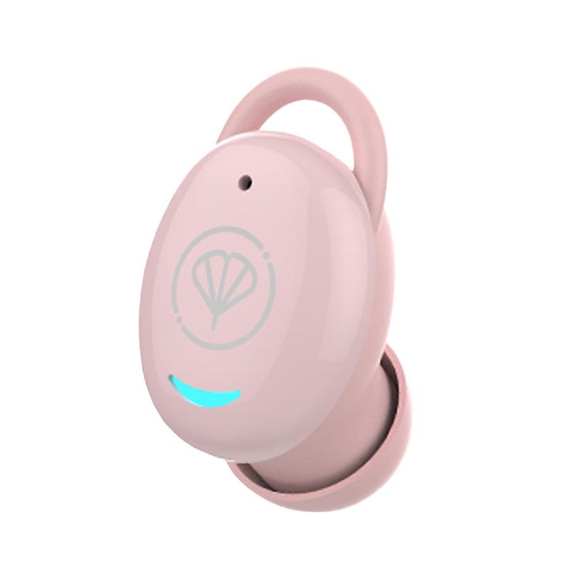 V562-C1009864060DBT-202508281255-00 Mini Invisible Bluetooth Earphone - Single Ear Stereo Wireless - Pink - Image 1