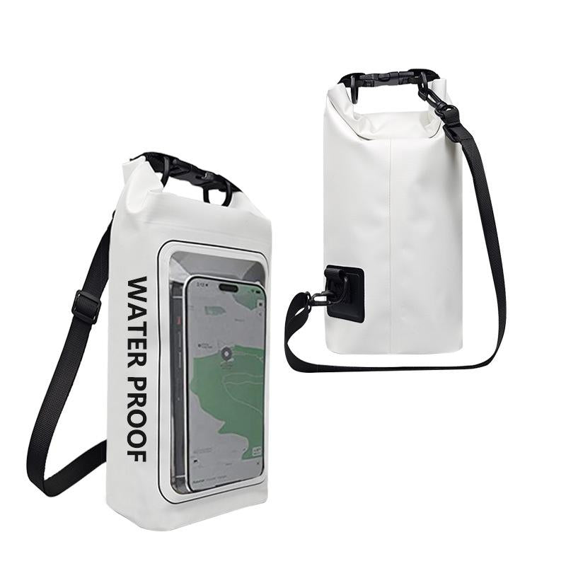 V562-C1010784060DBT-202508282216-00 2 In 1 Waterproof Crossbody Phone Bag For Outdoor Cycling Swimming 2L Capacity - White - 2L - Image 1