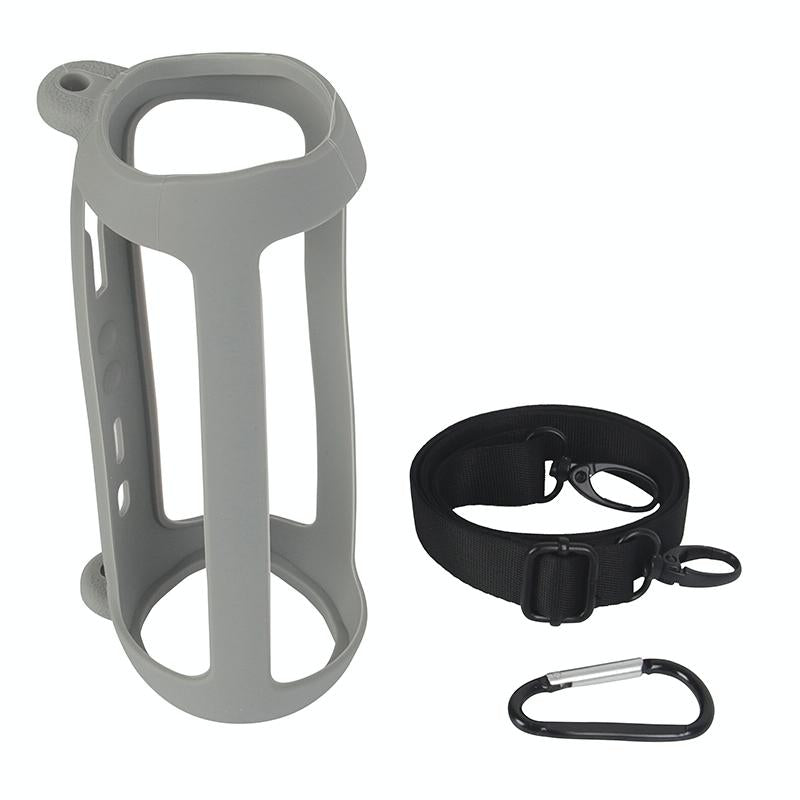 V562-C1034552060DBT-202508282015-00 Silicone Protective Case for Jbl Flip6 Bluetooth Speaker - Silver Gray - Image 1