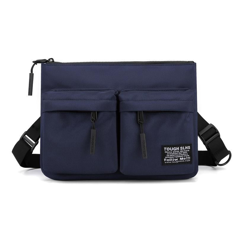 V562-C1039583060DBT-202508290130-00 Leisure Sports Chest Bag Lightweight Shoulder Bag For Men - Dark Blue - Image 1