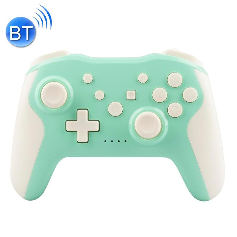V562-C1053723550DBT-202508281516-00 Wireless 6-axis Gamepad for Switch Pro - Green And White - Image 1