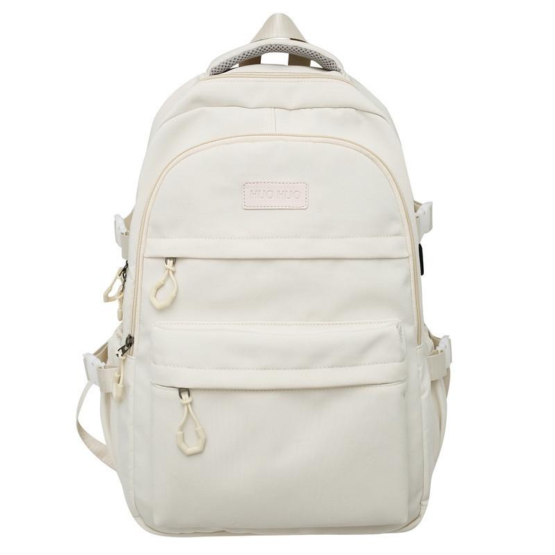 V562-C1059715060DBT-202508291121-00 Lightweight Student Backpack For Men & Women - White - Image 1
