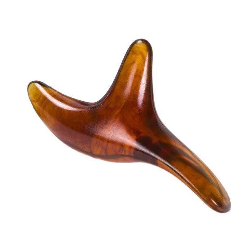V562-C1074173060DBT-202508292254-00 Triangle Sparrow Massager Point Stick - Amber - Image 1
