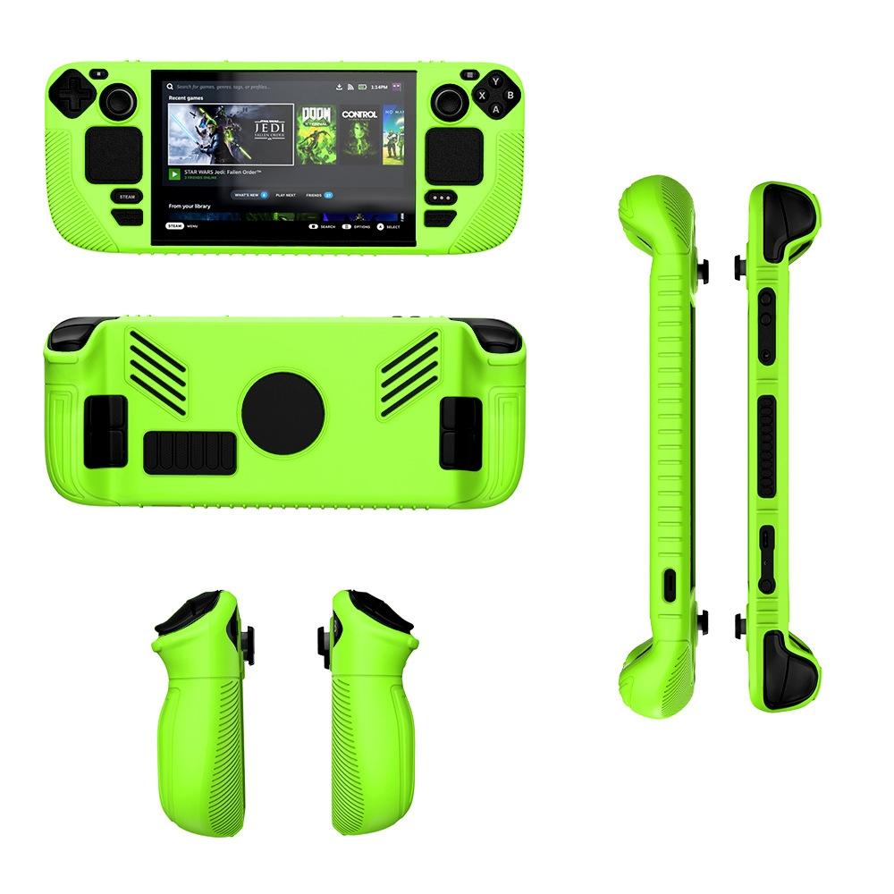 V562-C1084223060DBT-202508281604-00 Pocket Console Silicone Case - Non-slip Protection for Steam Deck V3 - Green - Image 1