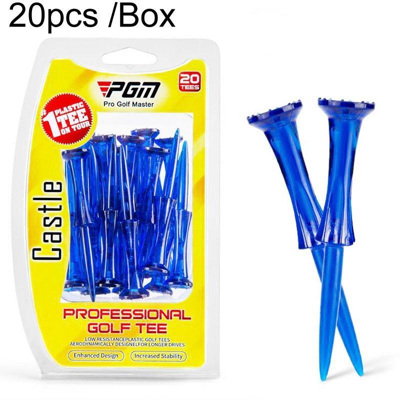 V562-C1084754060DBT-202508280911-00 20-pack Golf Ball Tees - Durable 8-point Crown Tip for Competition - Anti-hitting - Blue - Image 1