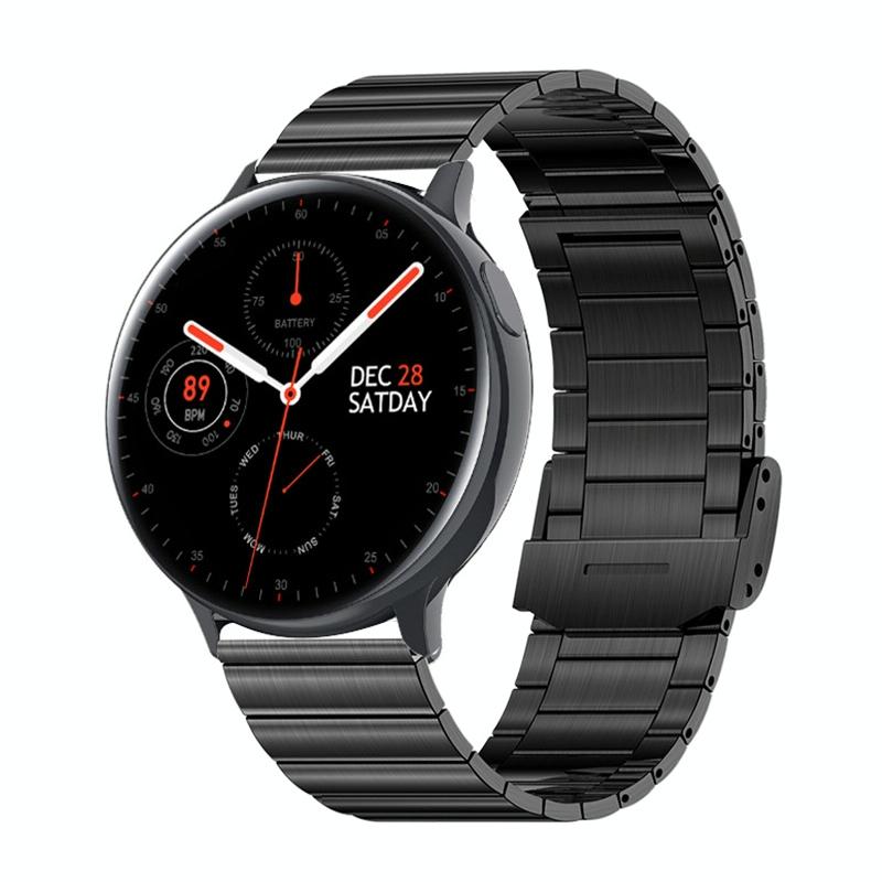 V562-C109499200ADE-202508280836-00 Smart Wristband With Temp And Sleep Monitoring - Black Steel - Image 1